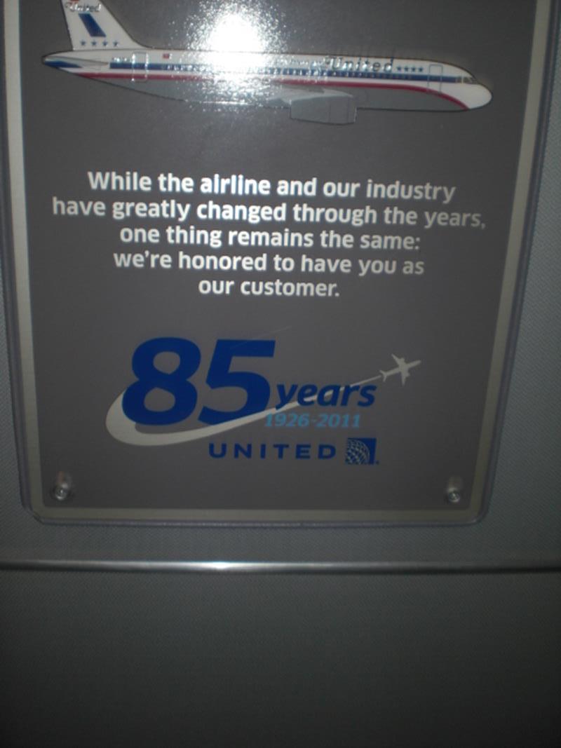 United Airlines 85th anniversary