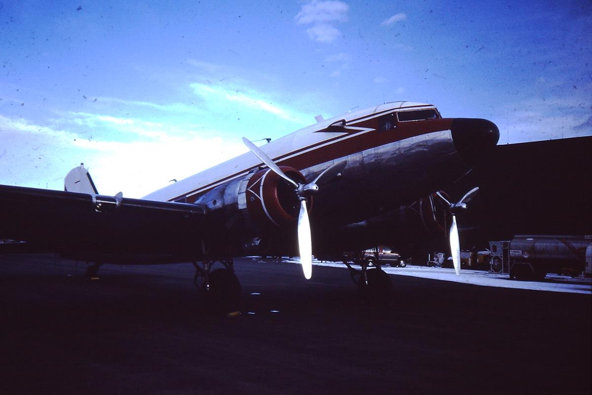 Douglas DC-3 at Jeffco Airport, December 1994
