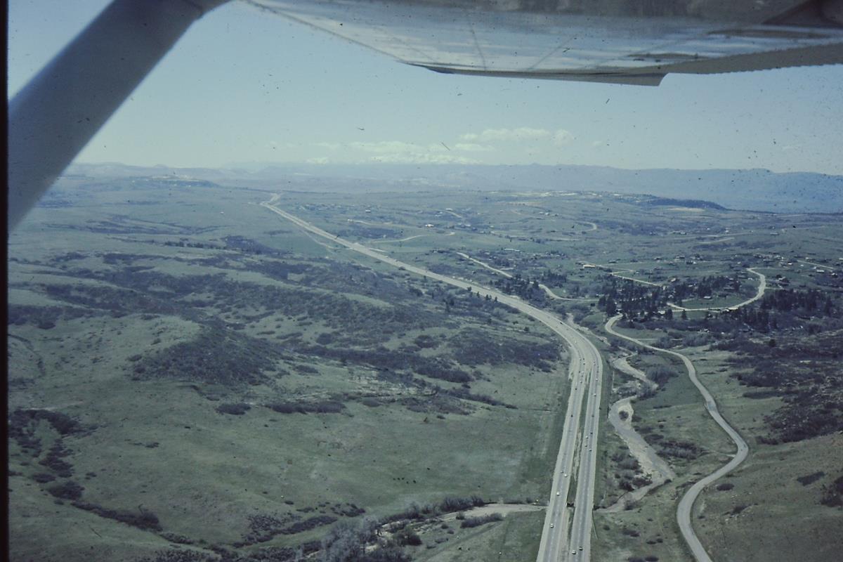 Arapahoe Airport toward Pikes Peak, May 1985
