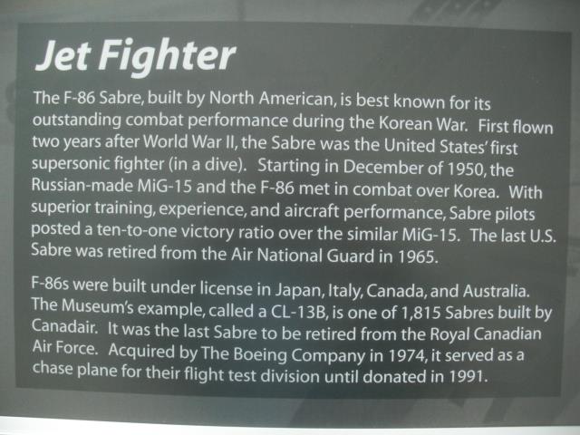 North American F86 Saber Jet