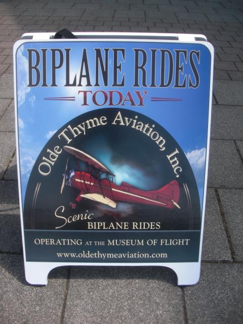 Biplane Flight over Seattle, Washington, May 2014