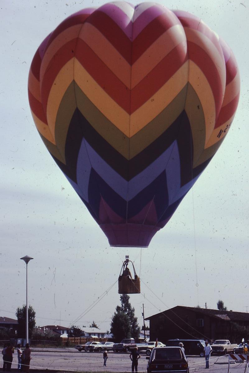 Tethered promotional balloon, Lakewood, Colorado, 1982