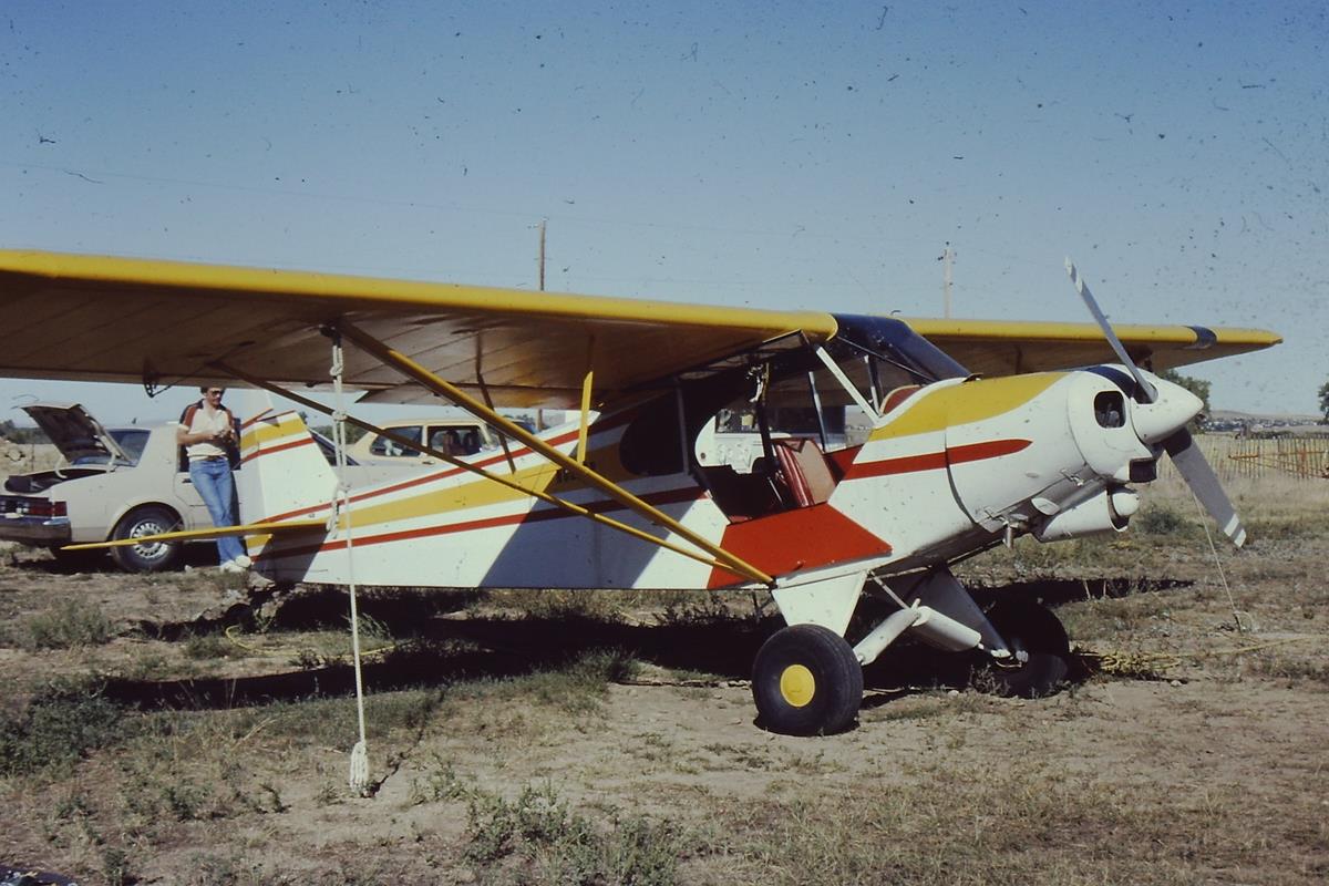 Glider Tow Plane at Boulder Airport, Colorado, 1982