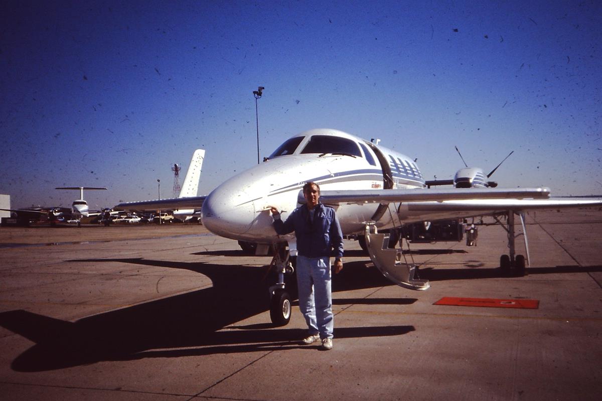 Beechcraft Starship at Jeffco Airport, September 1990