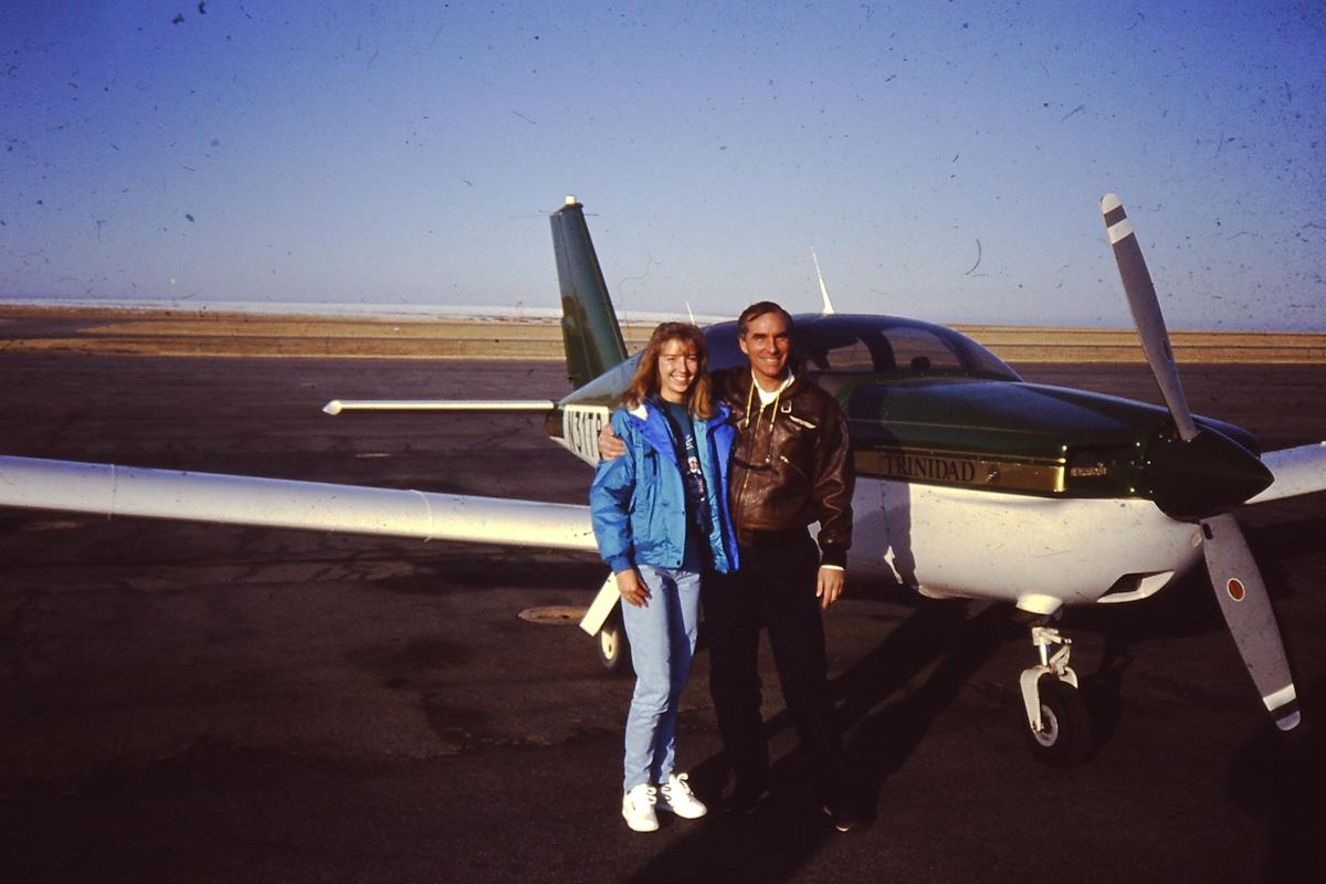 Flight from Jeffco to Akron & Homestead Restaurant, January 1991