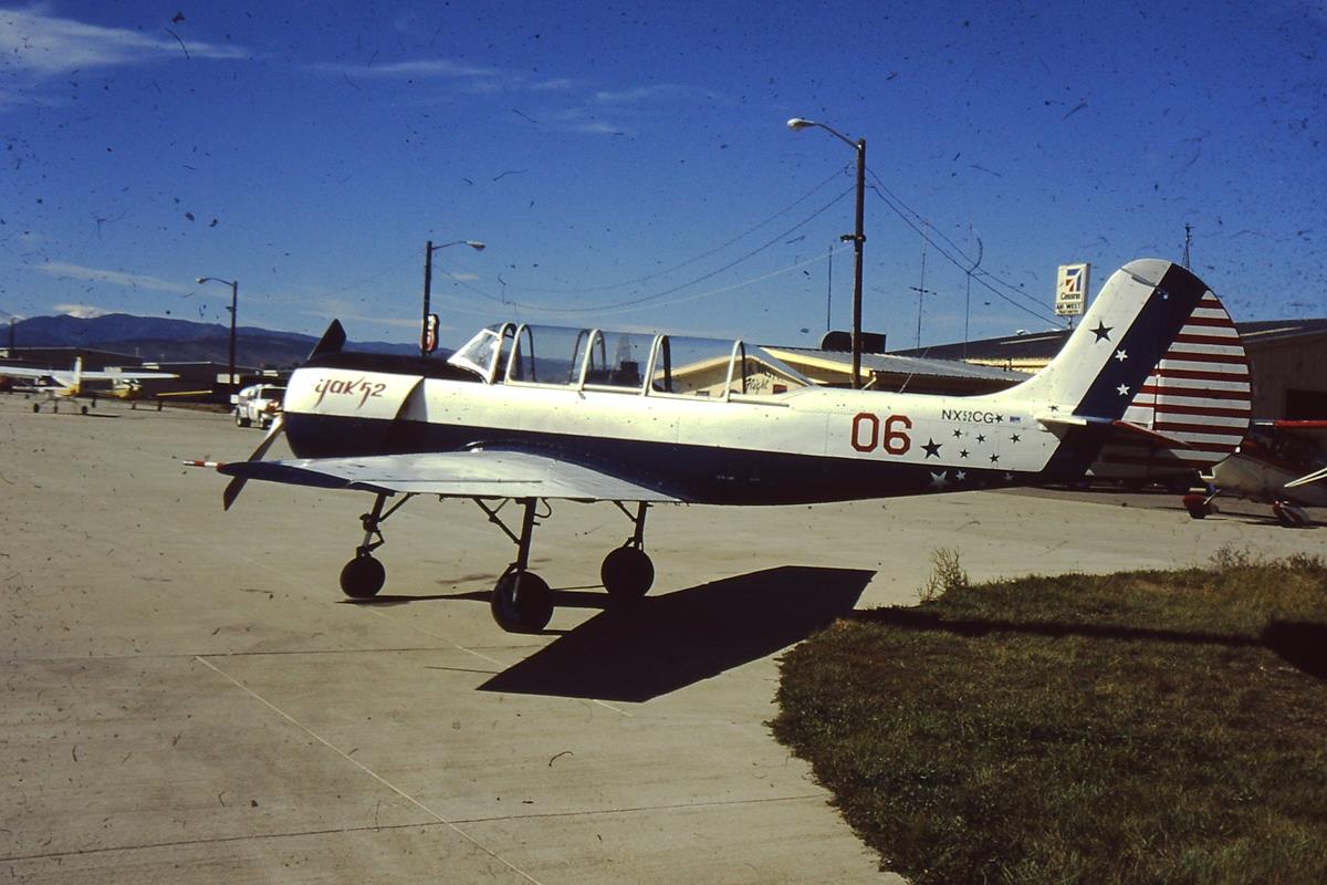 YAK-52 at Longmont Airport, February 1999
