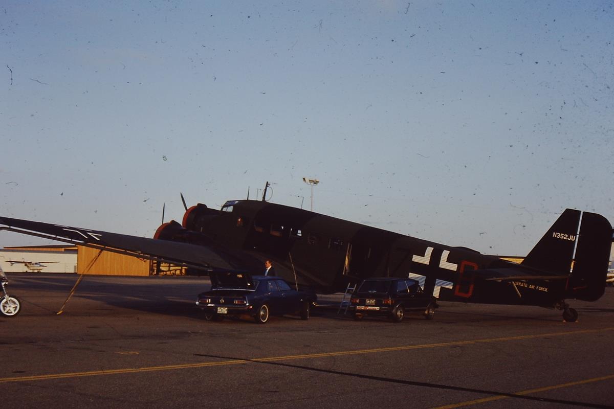 German Junkers JU52 Transport at Arapahoe Airport, May 1981