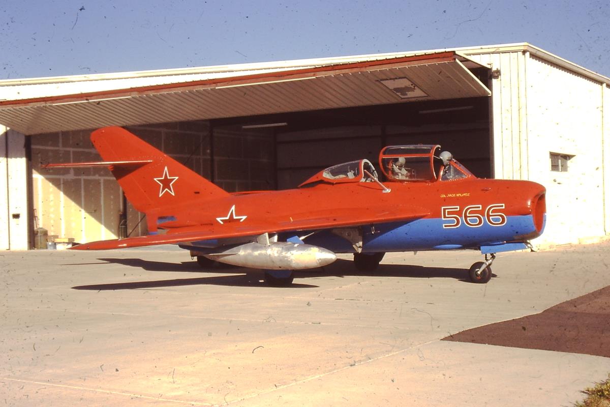 Mig-15 at Jeffco Airport, July 1997