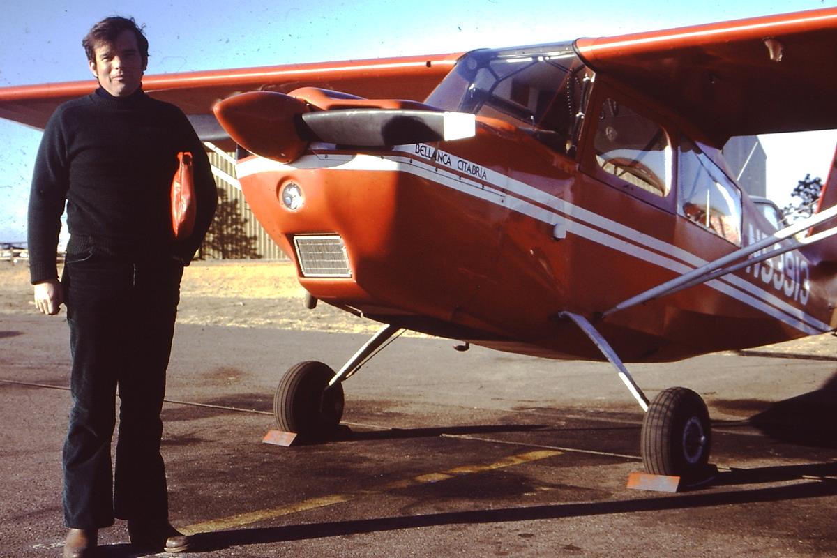 Marc Eckels, a great Citabria pilot, 1978