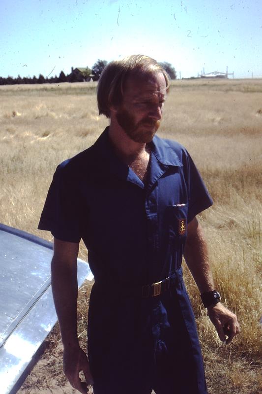 Glenn Maybury with his Homebuilt, 1979