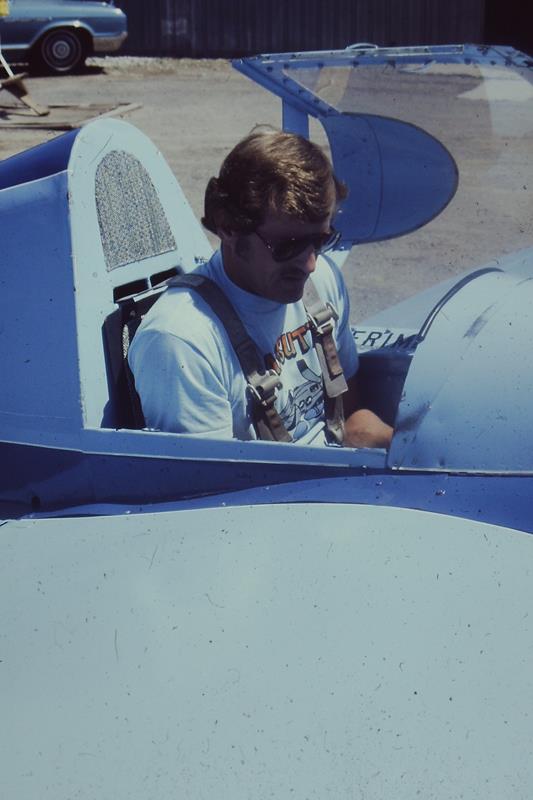 Warren with his Cassutt Racer, Columbine Airport