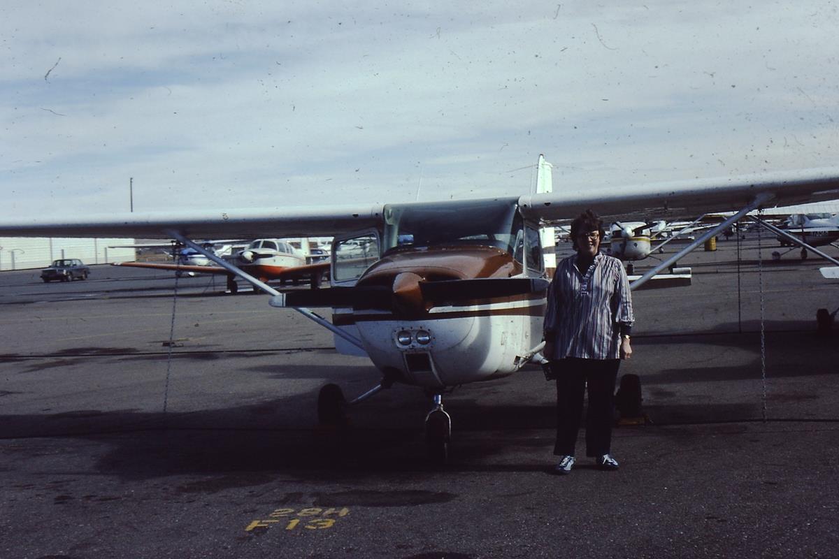 Flight with Ann Beazley in a Cessna 172, 1981