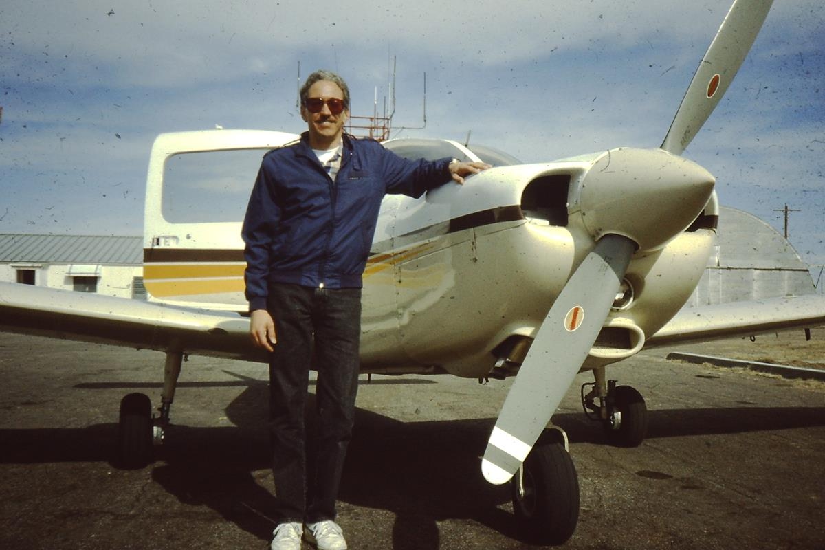 Larry Watkins and Pat Pickett at Platte Valley Airport, Colorado, February 1992