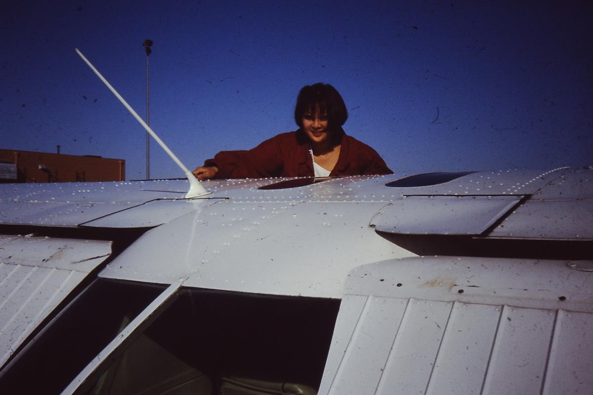 Christine Tanaguchi, student pilot, 1993 & 1994