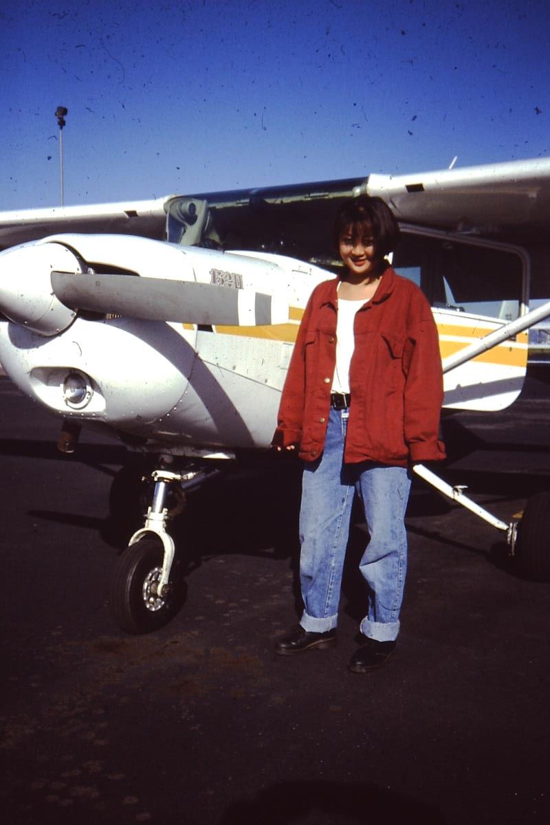 Christine Tanaguchi, student pilot, 1993 & 1994