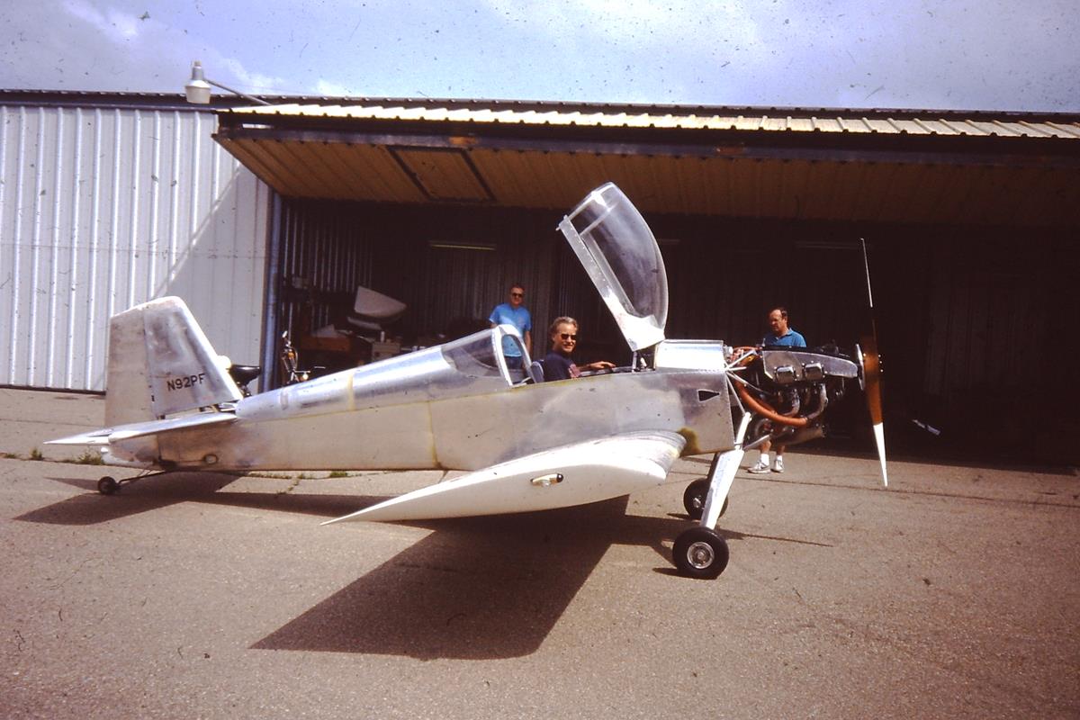 Peter Fox and his RV6 in Longmont, Colorado, June, 1993