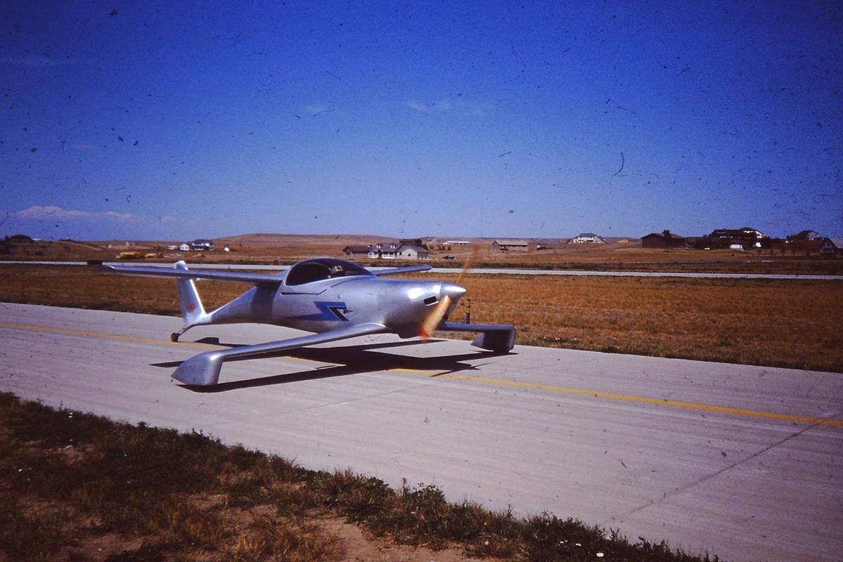 Howard Hardy with his Q200, Tri-County Airport, September 1994