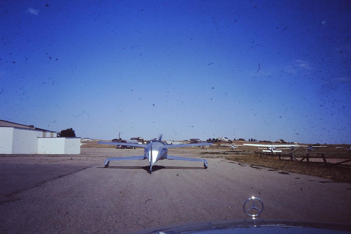 Howard Hardy with his Q200, Tri-County Airport, September 1994