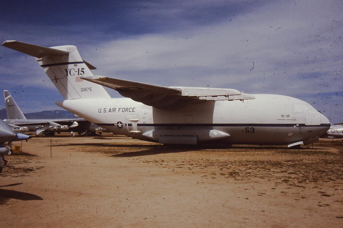 Boeing YC-15 at Pima Air Museum, Tucson, Arizona, March 1990