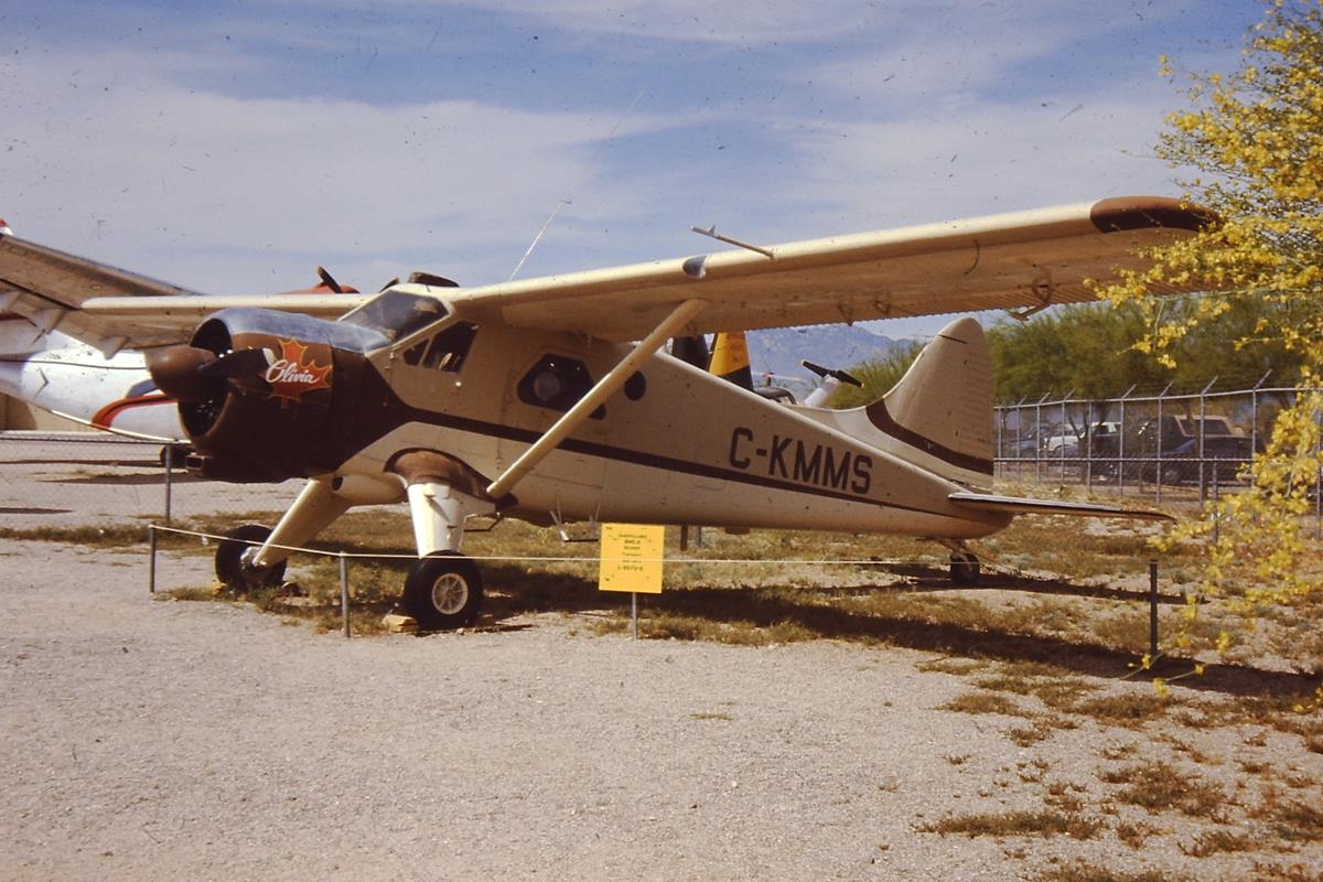 DeHavilland Beaver at Pima Air Museum, Tucson, Arizona, March 1990