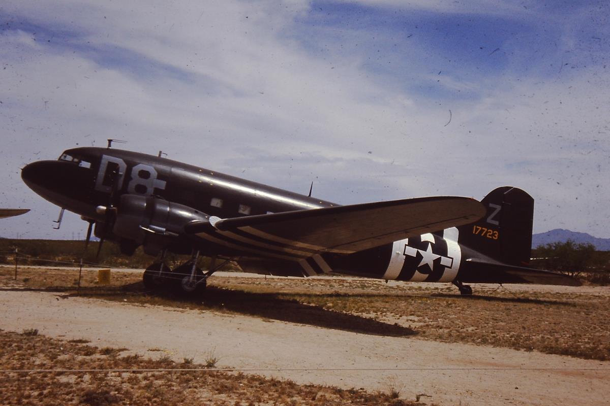 Douglas C-47 Dakota at Pima Air Museum, Tucson, Arizona, March 1990