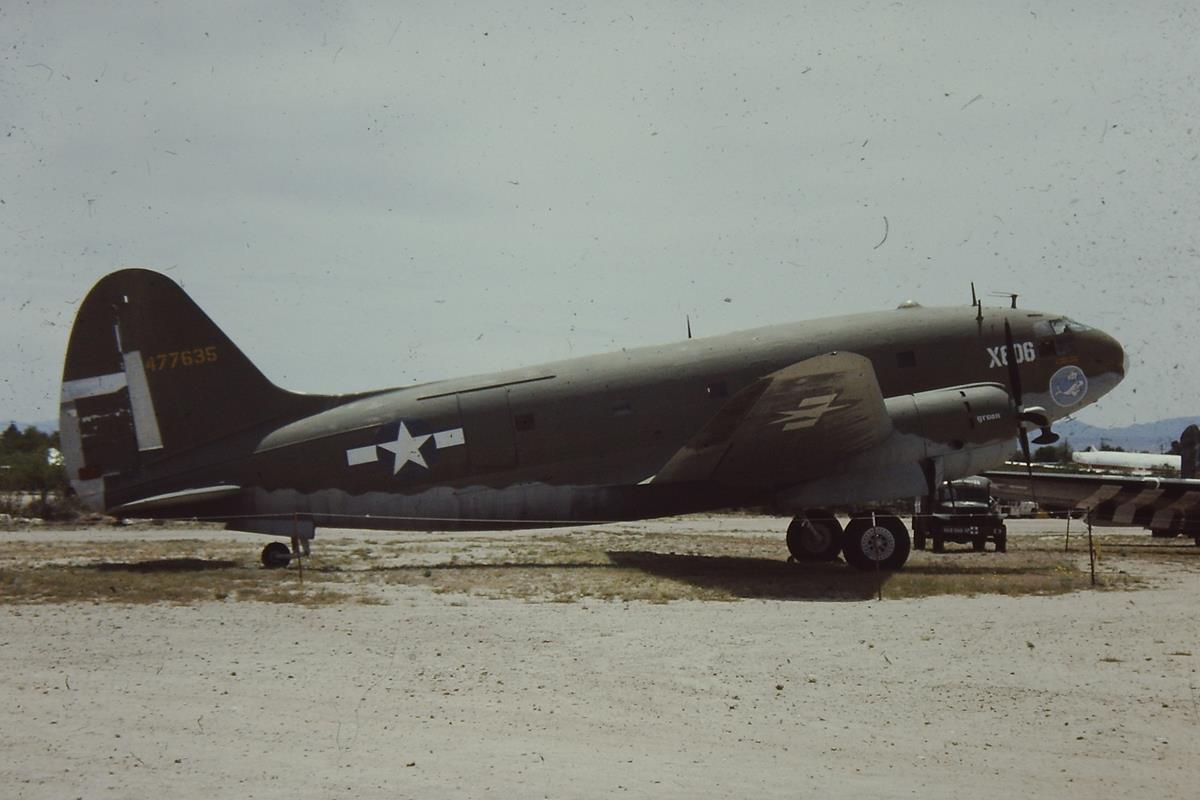 Douglas C-54 Skymaster at Pima Air Museum, Tucson, Arizona, March 1990