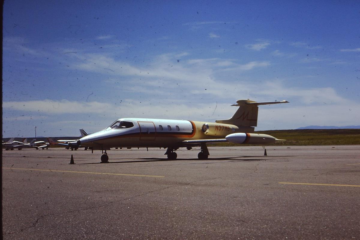 Learjets at Arapahoe Airport, 1975