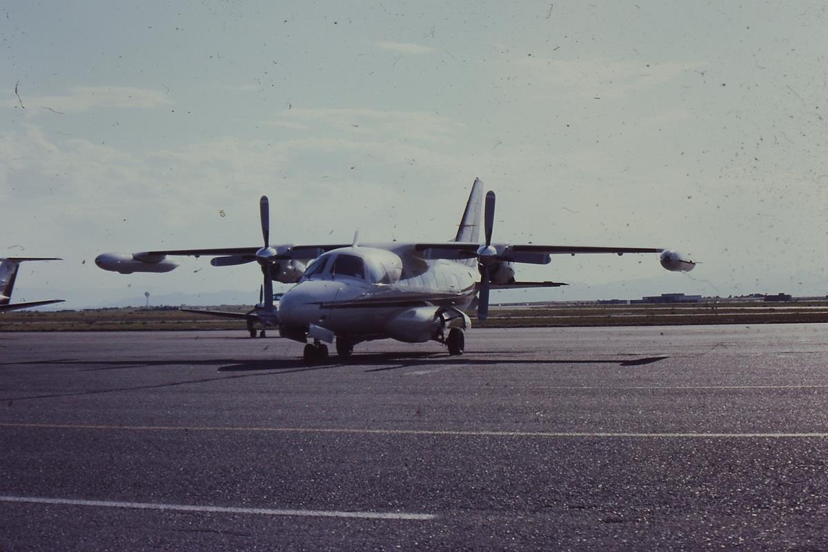 Mitsubishi MU2 at Arapahoe Airport, May 1981