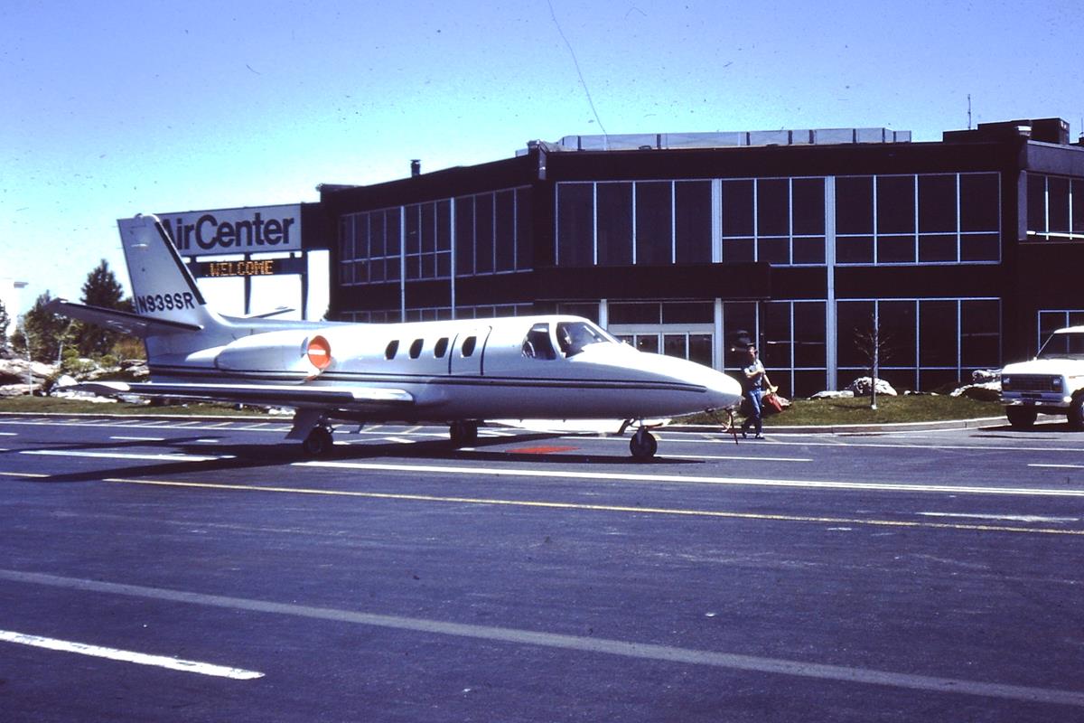 Cessna Citation at Arapahoe Airport, April 1985