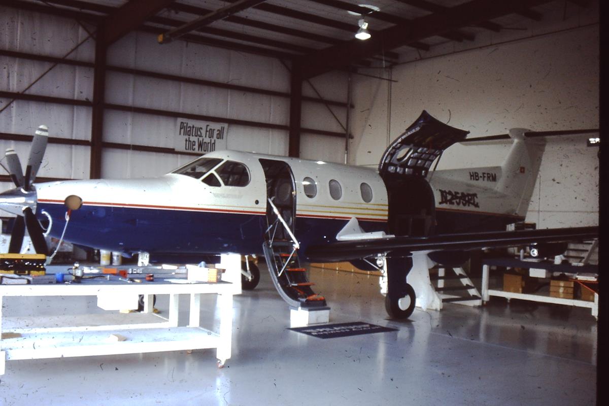 Pilatus PC-12 Aircraft at Jeffco Airport, September 1998