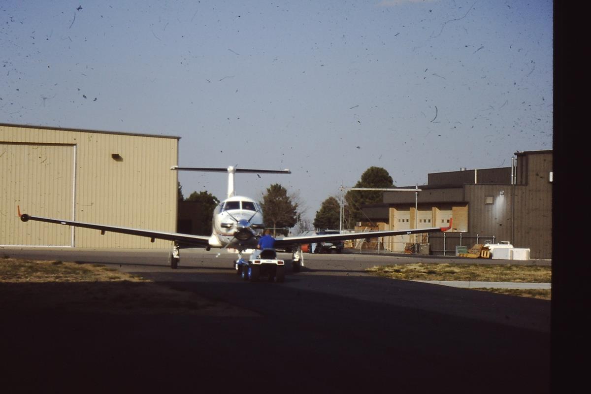 Pilatus PC-12 Aircraft at Jeffco Airport, September 1998