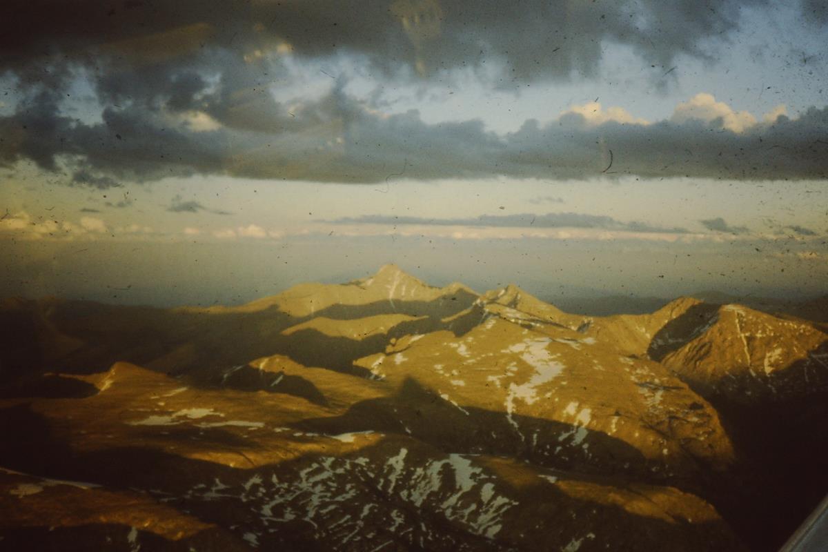 Colorado Mountains at Sunset, February 1992