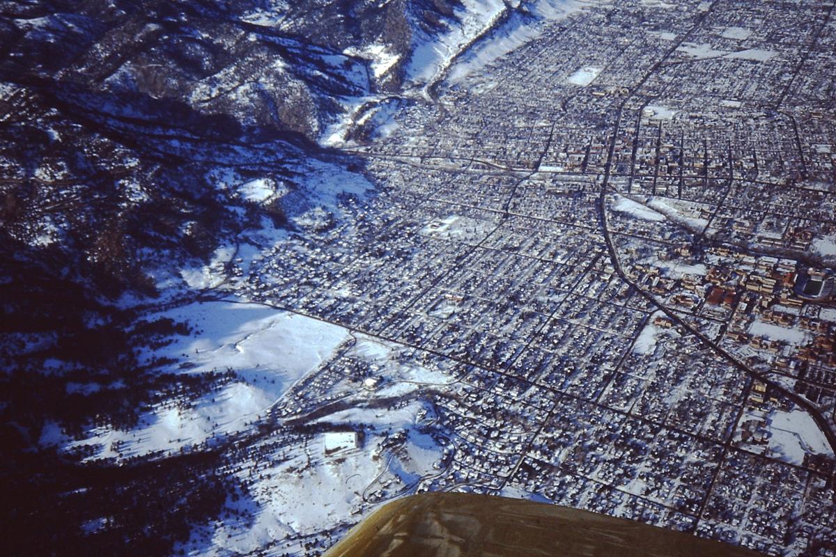 Western part of Boulder, Colorado, 1996
