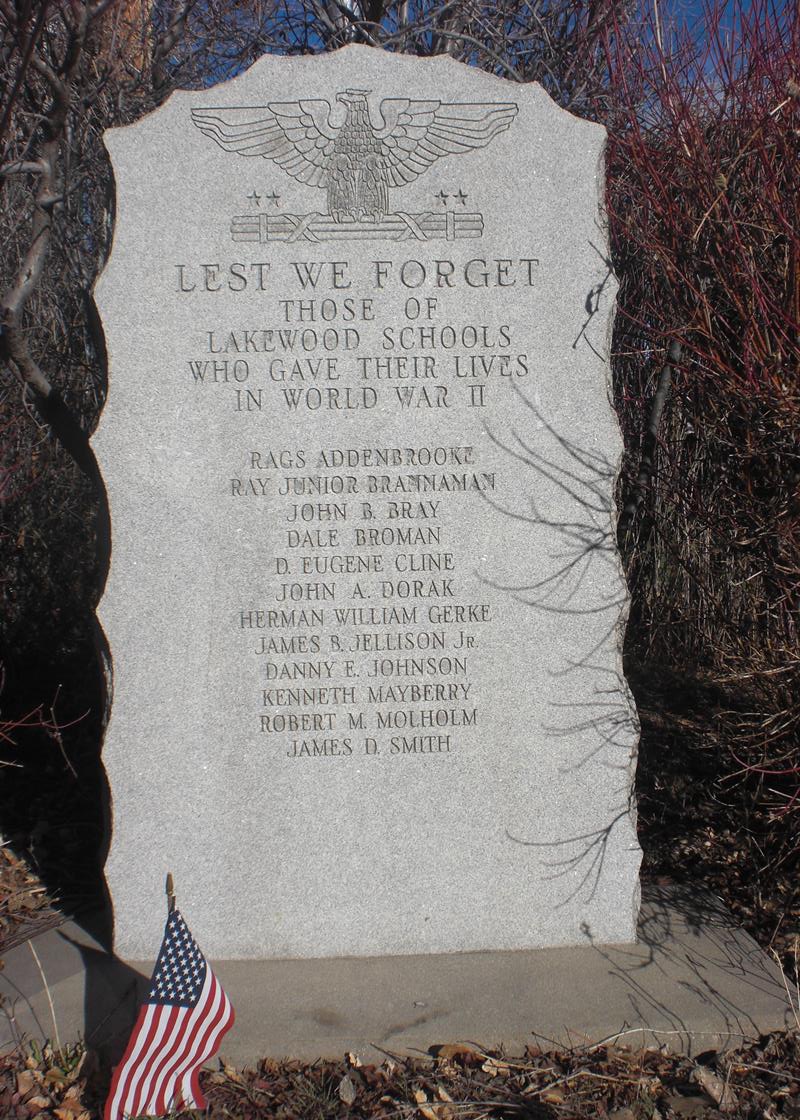 Lakewood WWII Memorial