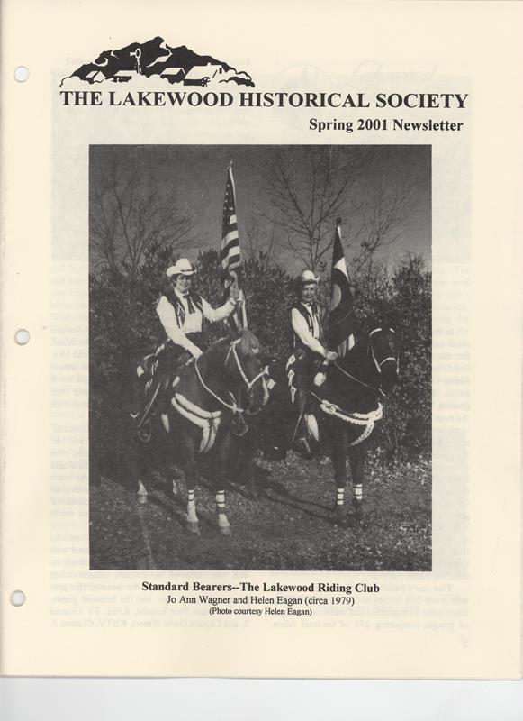 Lakewood Historical Society Newsletter, Spring 2001