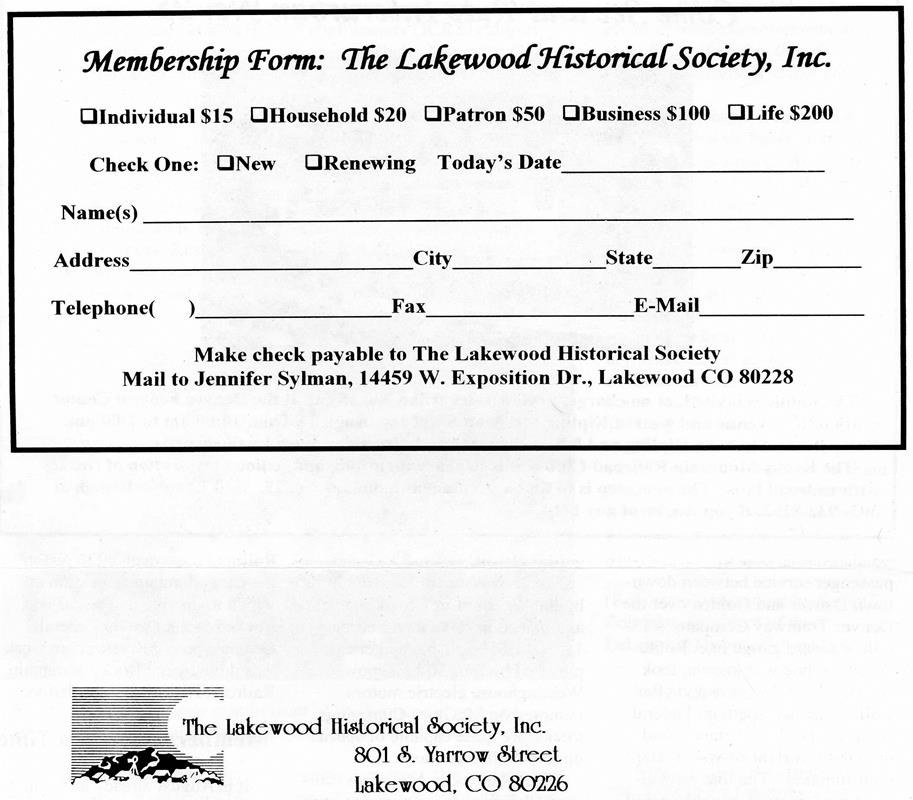Lakewood Historical Society Newsletter, Summer 2008