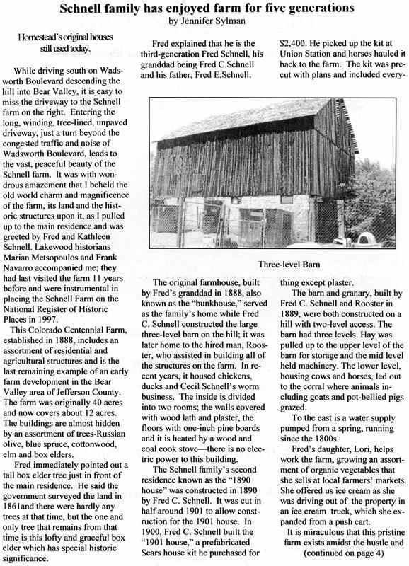 Lakewood Historical Society Newsletter, Fall 2008
