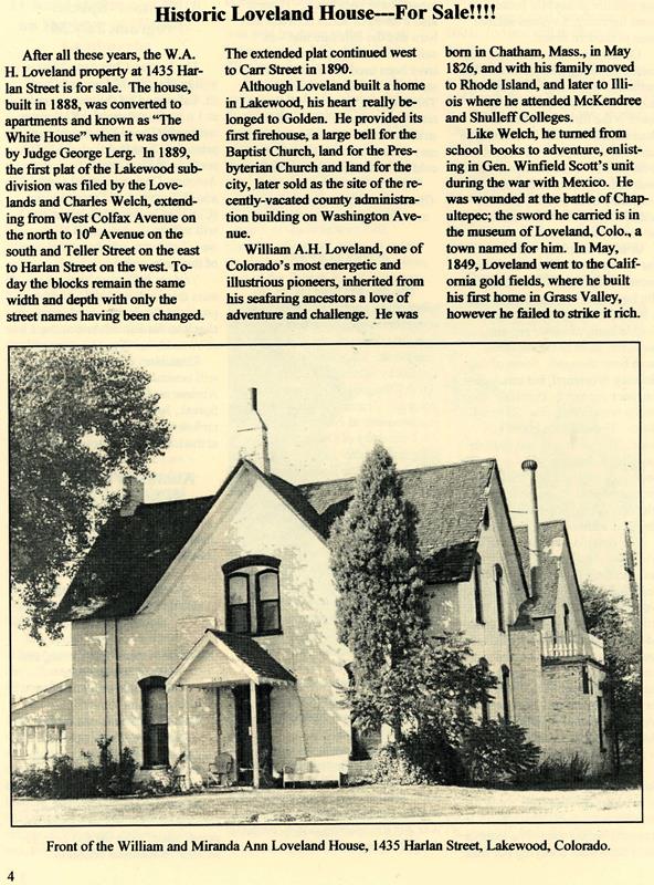 Lakewood Historical Society Newsletter, Spring 2010
