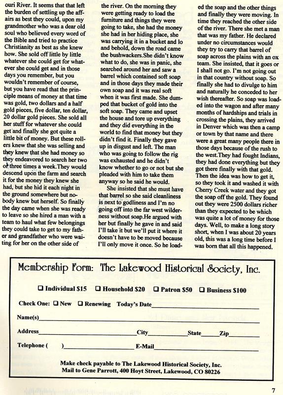 Lakewood Historical Society Newsletter, Winter 2013