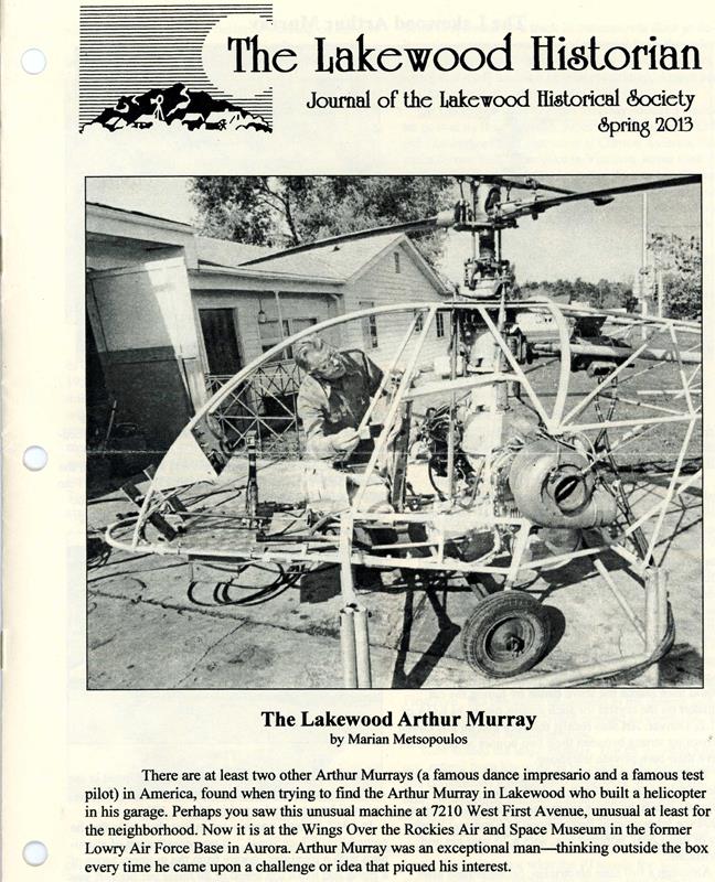 Lakewood Historical Society Newsletter, Spring 2013
