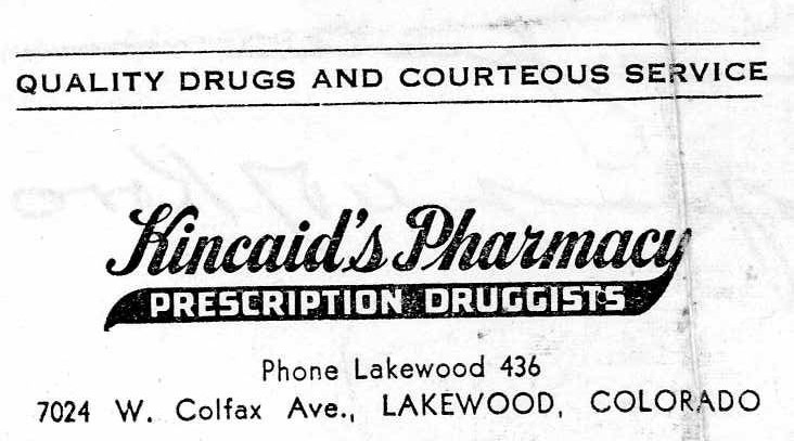 Old Documents from Lakewood, Colorado, 1940s & 1950s